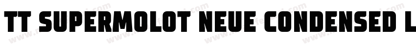 TT SUPERMOLOT NEUE CONDENSED LIGHT字体转换